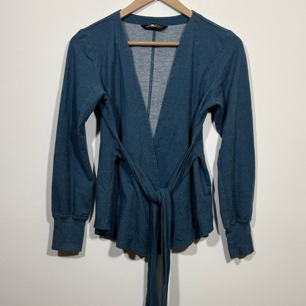 The North Face Women's Ballet Wrap Cardigan Sweater Teal size M Outdoors
